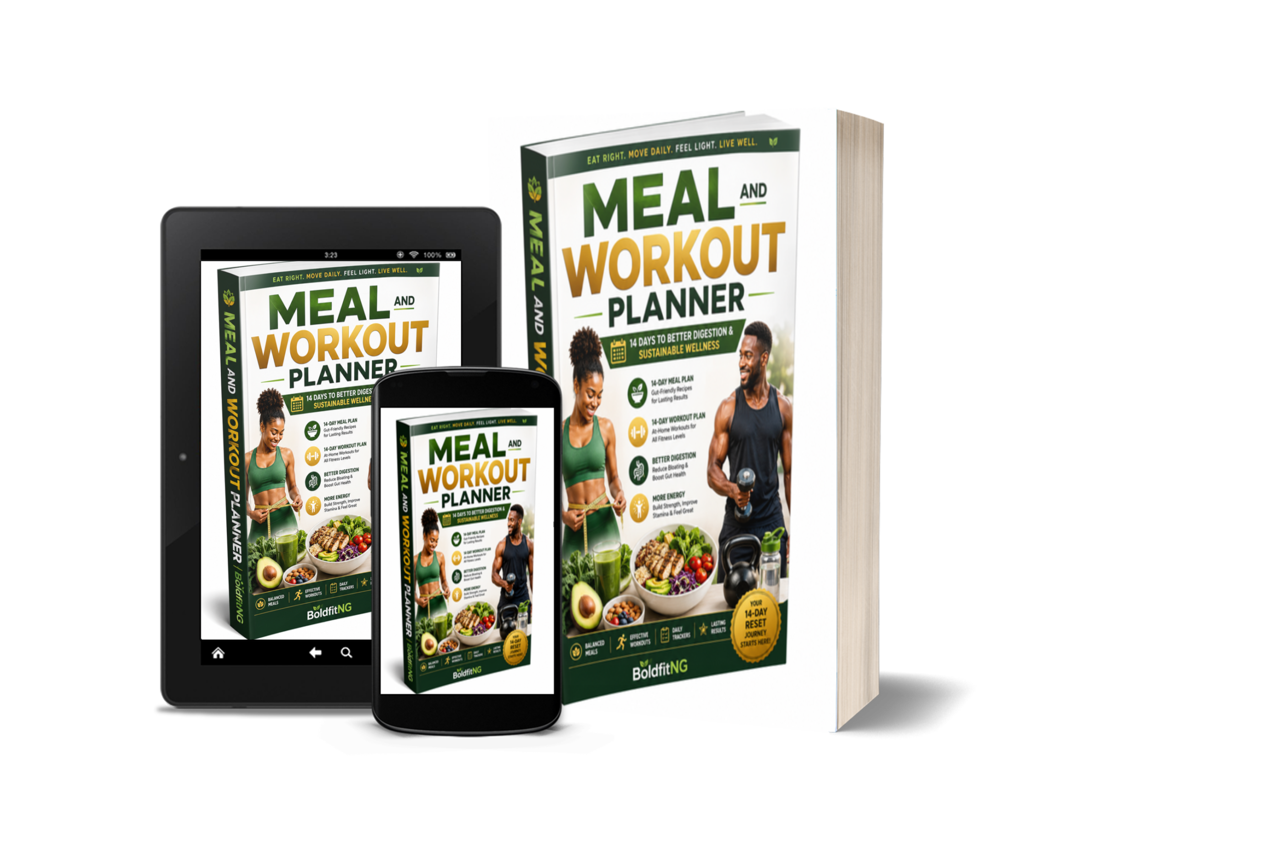 Flat Belly Body Reset™ Workout Planner — Bonus Mockup